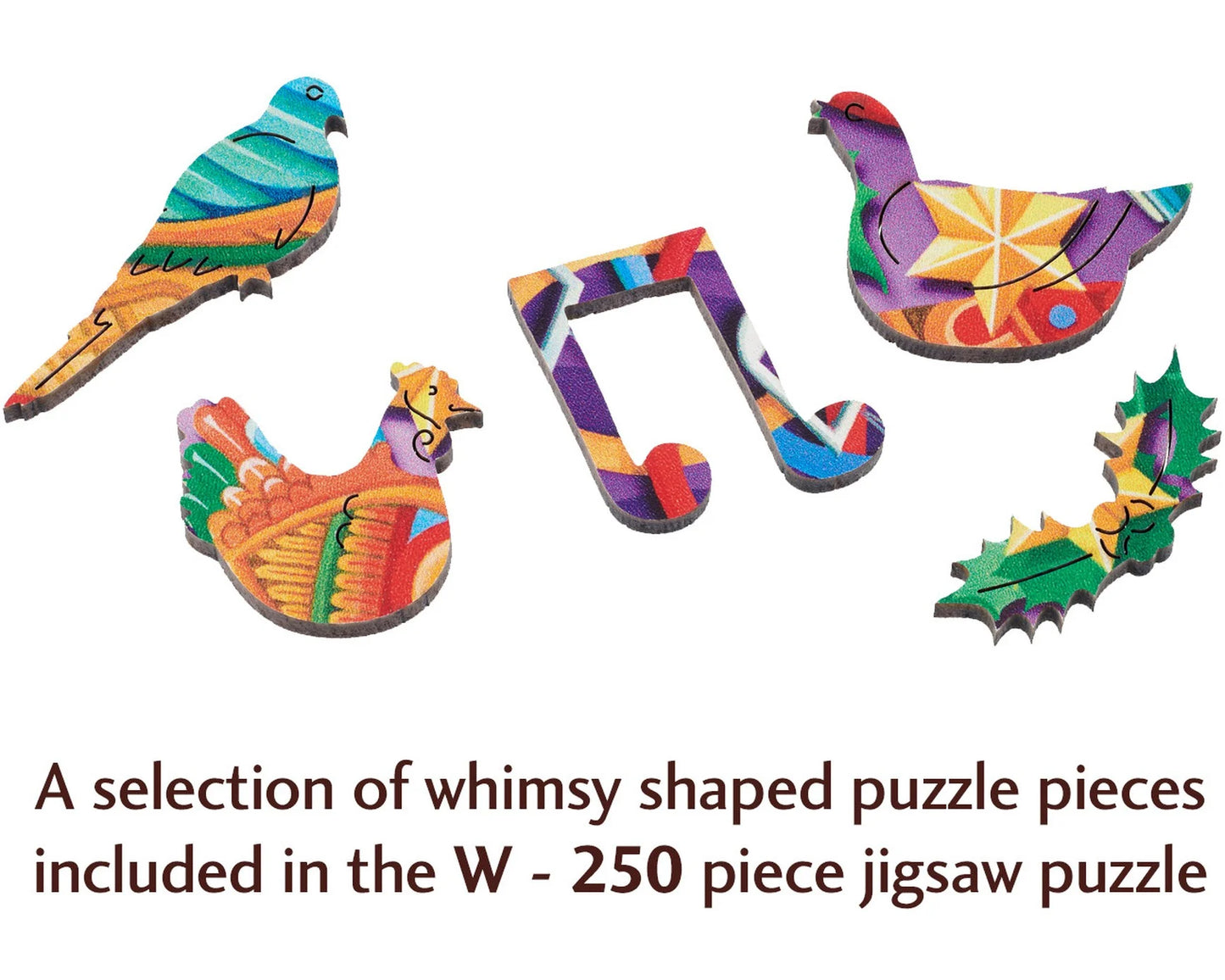 Wentworth Wooden Puzzles Four Calling Birds - Maxi 250 Pieces