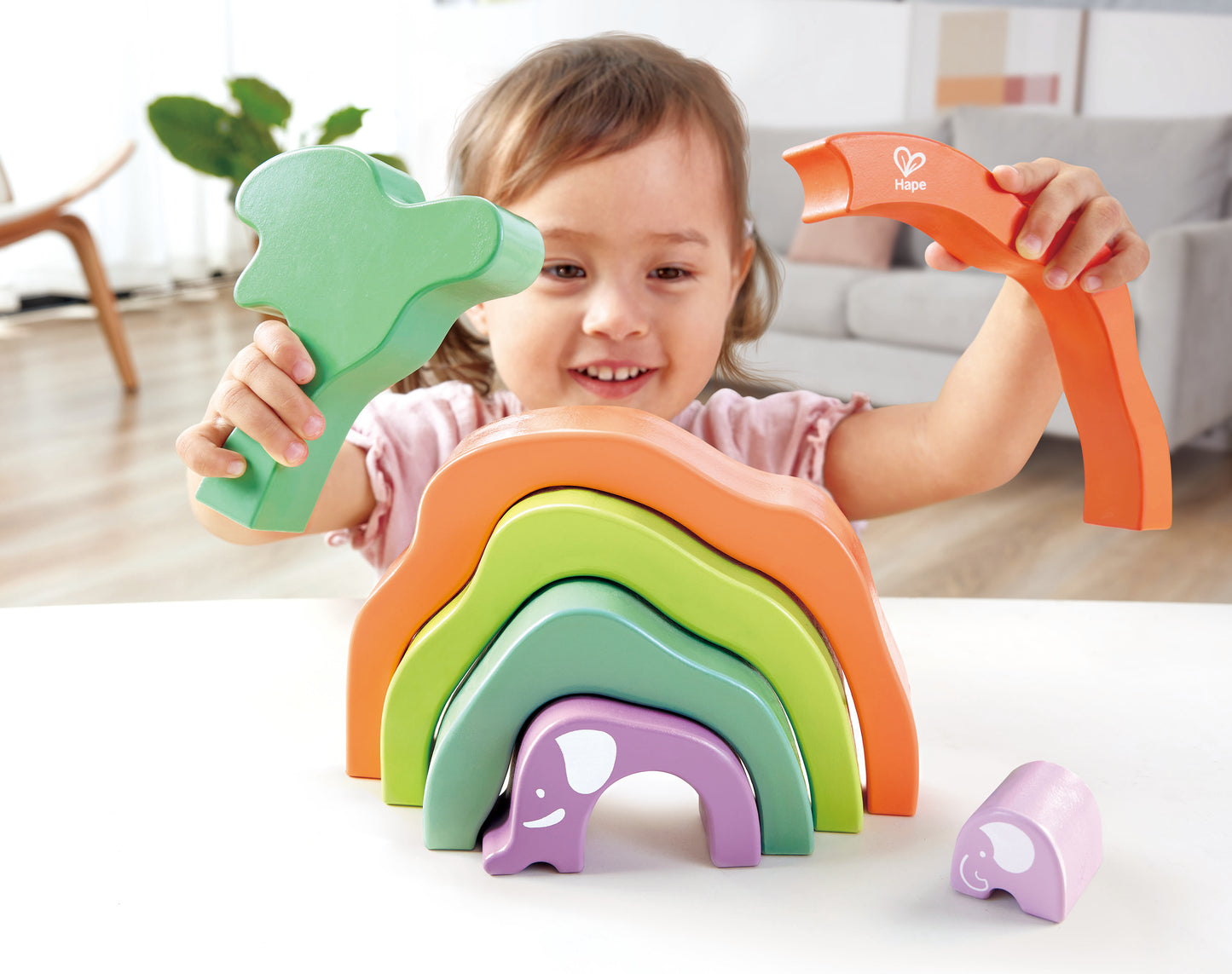 Hape Safari Elephant Stacking Blocks