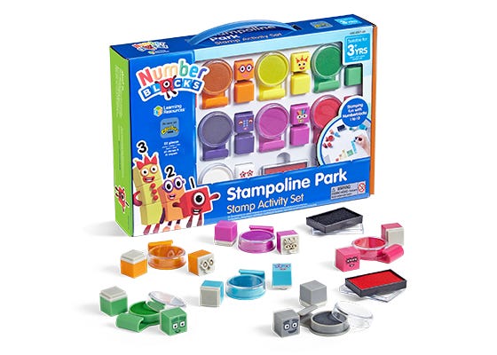 Learning Resources Numberblocks Stampoline Park Stamp Activity Set
