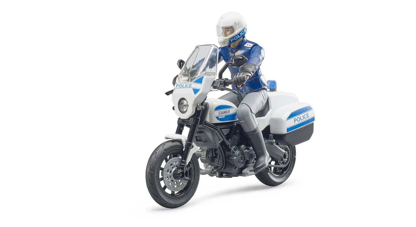 Bruder Bworld Police Motorbike & Policeman