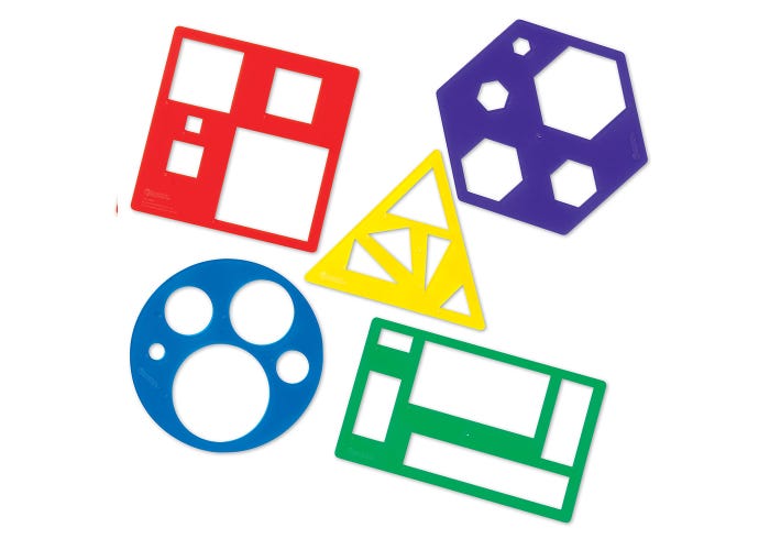 Learning Resources Primary Shapes Template Set