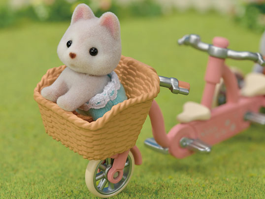 Sylvanian Families Tandem Cycling Set -Husky Sister & Brother-