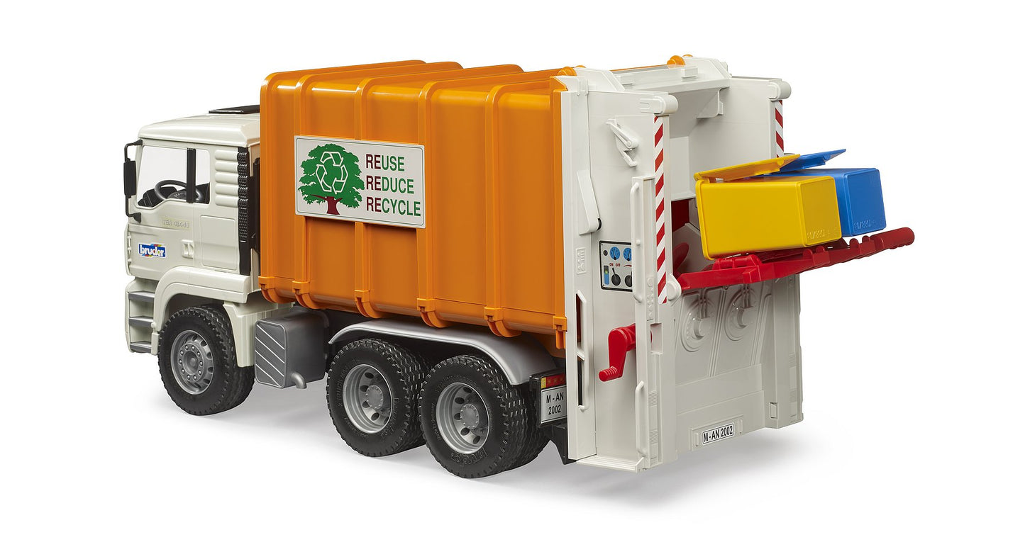 Bruder MAN TGA Rear Loading Garbage Truck