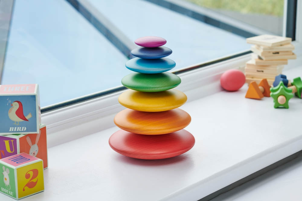 TickiT Rainbow Wooden Buttons