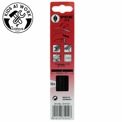 Kids At Work Blade Set Hand Saw 12 Pieces