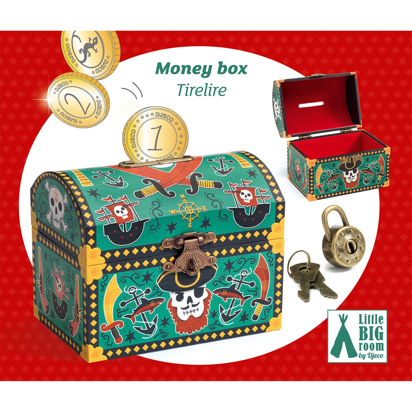 Djeco Pirate Money Box