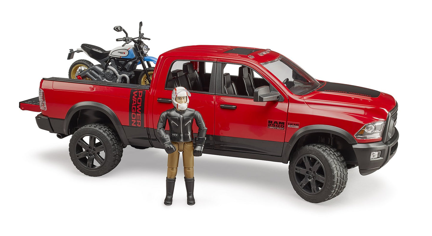 Bruder Ram 2500 Power Wagon With Desert Sled & Driver