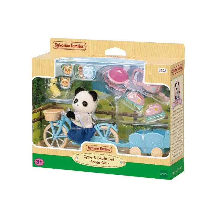 Sylvanian Families Cycle & Skate Set - Panda Girl