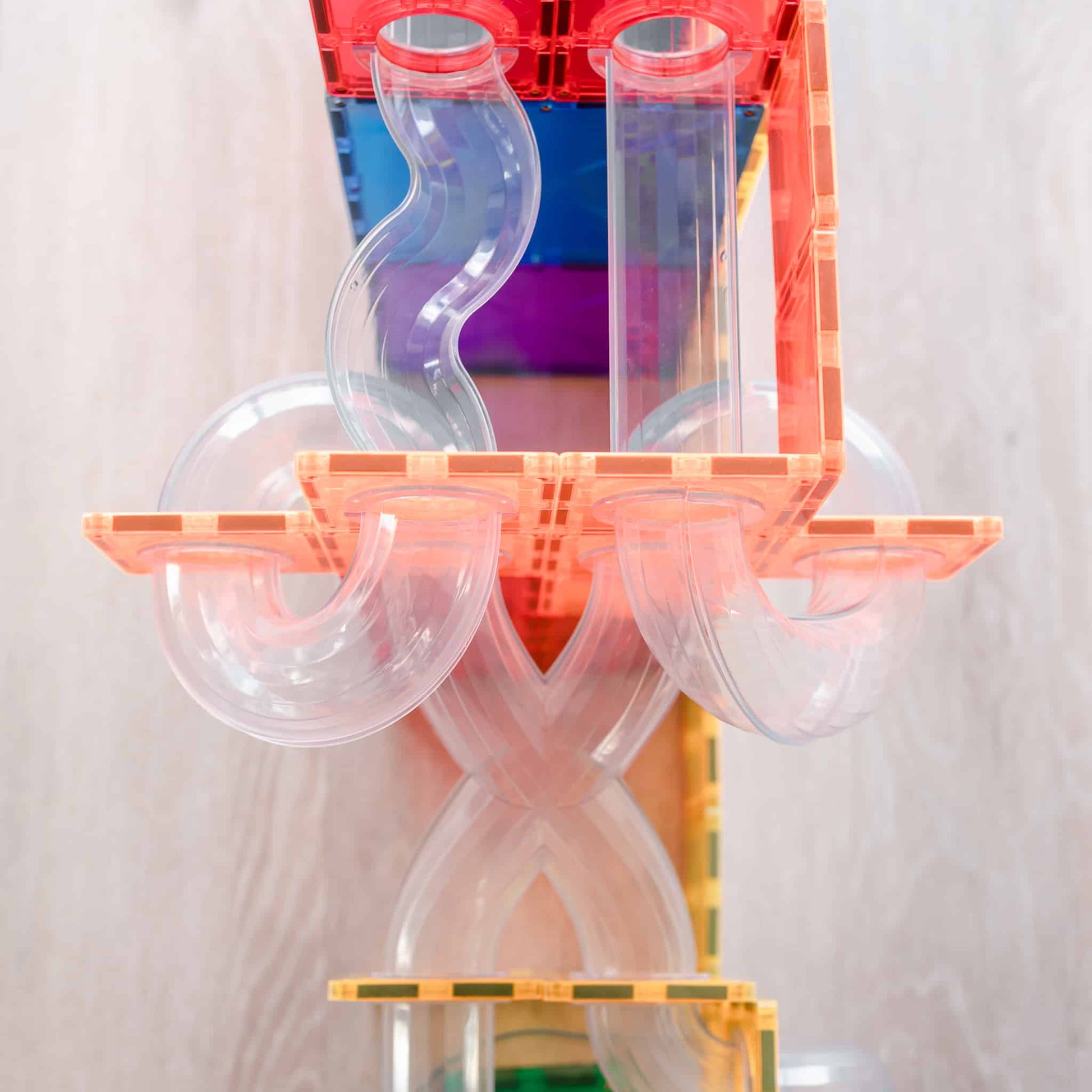 Connetix Tiles Rainbow 66 Pc Ball Run Expansion Pack