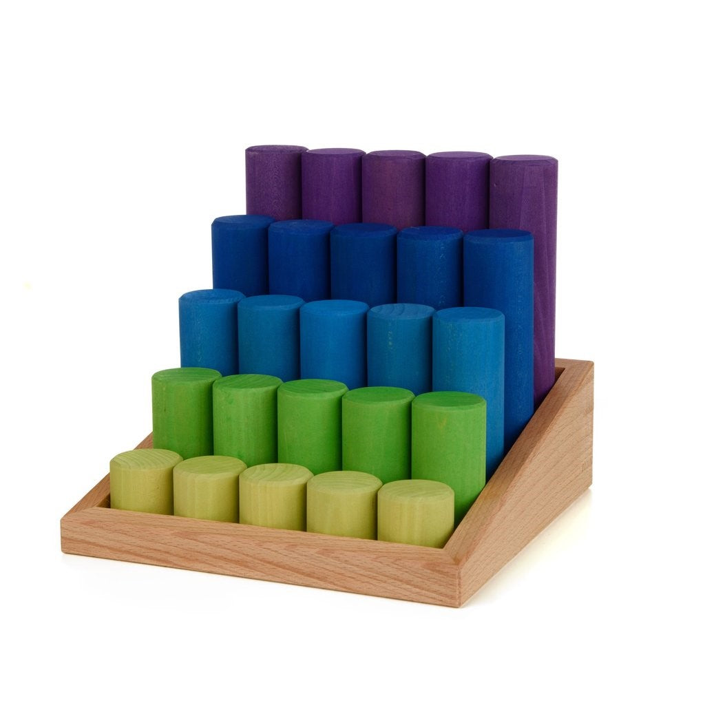 Bauspiel Building Pillar Stairs 25 piece