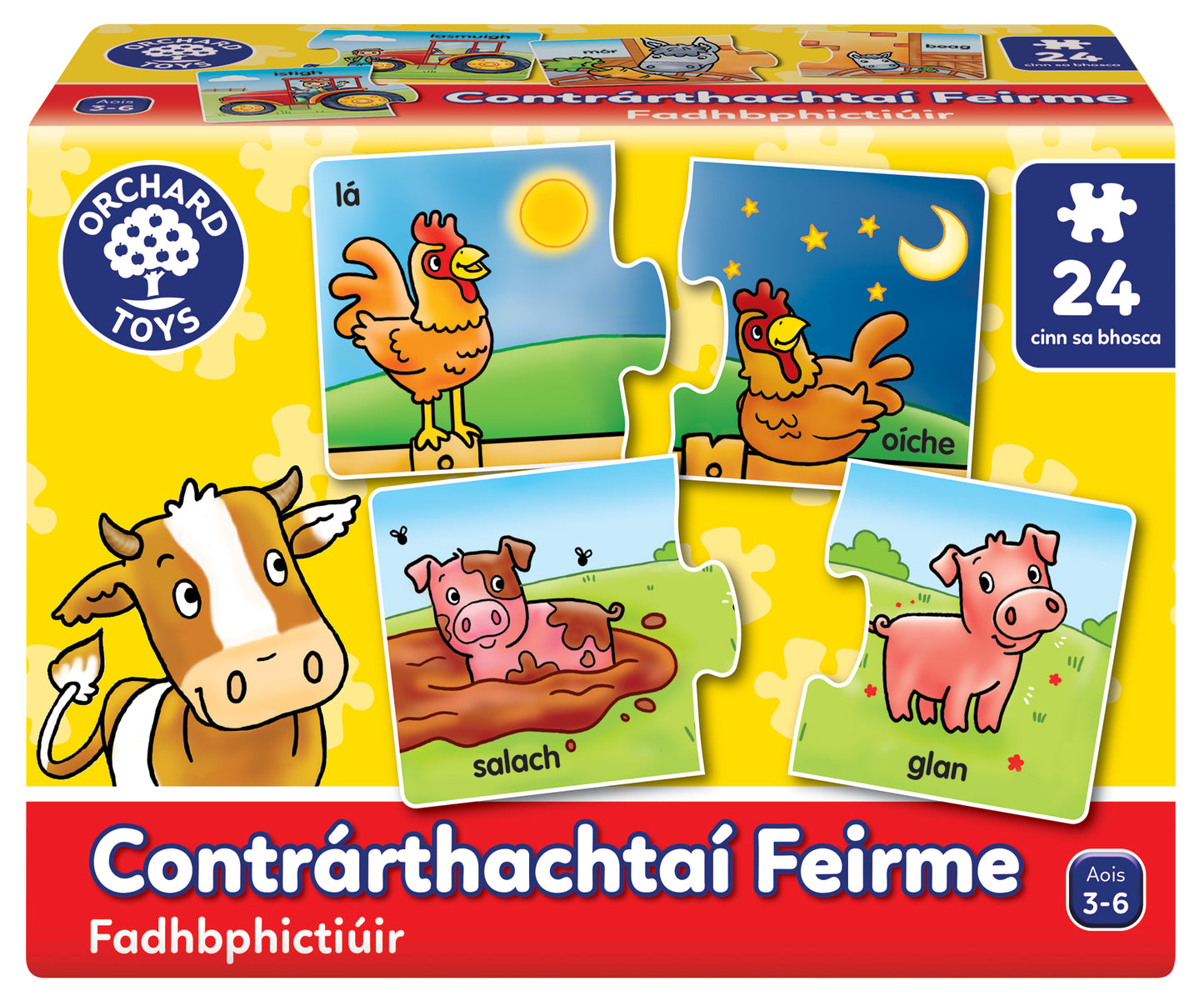 Orchard Toys Farm Opposites (As Gaelige)