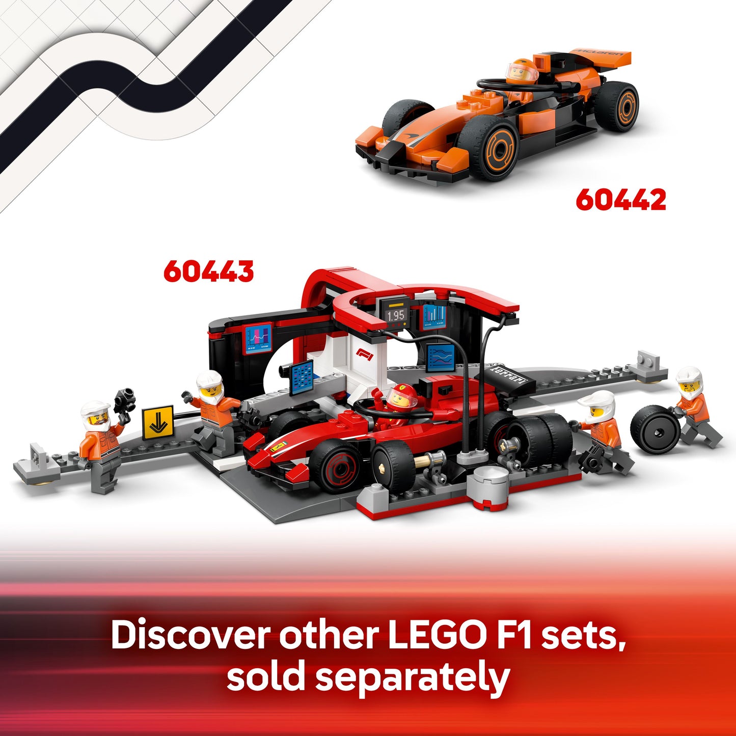Lego City Formula 1 60445 F1® Truck with RB20 & AMR24 F1® Cars