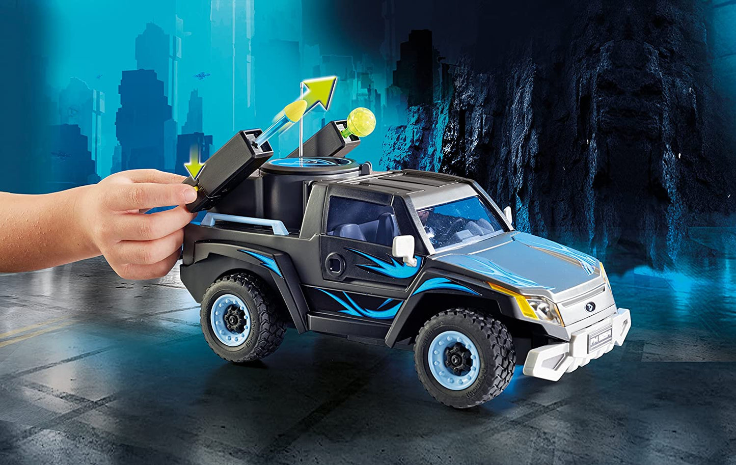 Playmobil 9254 Top Agents Dr. Drone's Pickup with Firing Weapons (D)