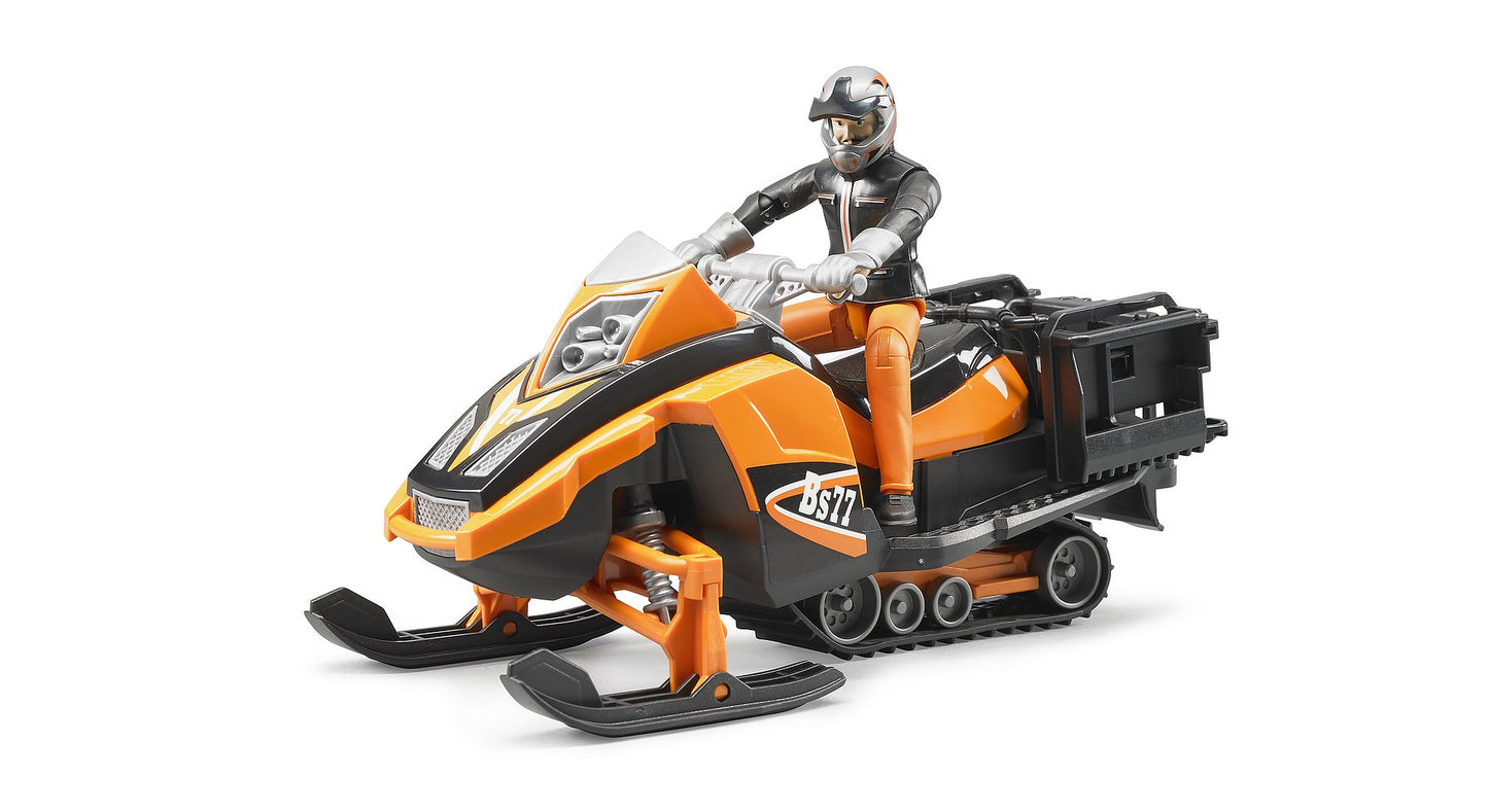 Bruder Snowmobile With Driver & Acc