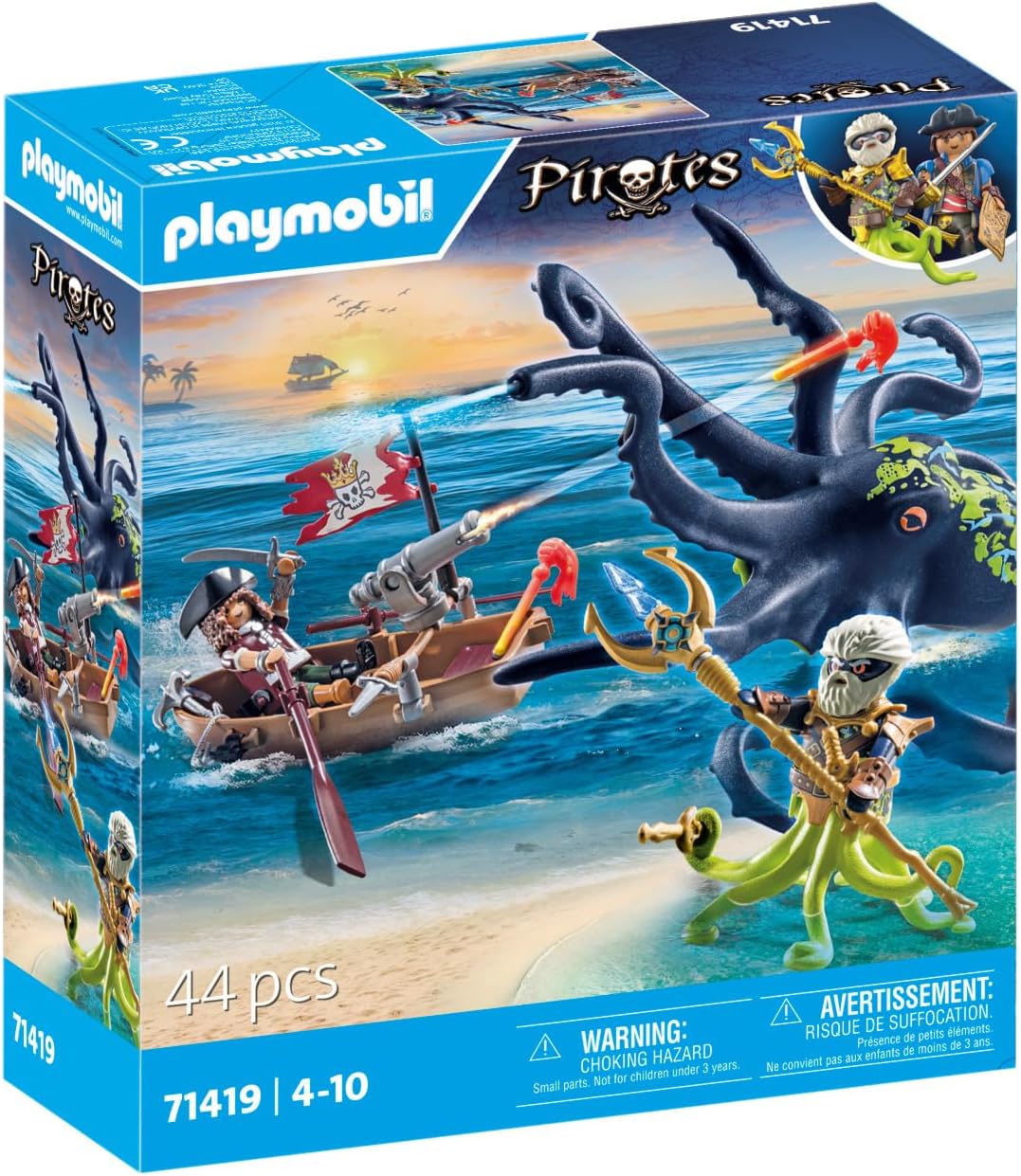 Playmobil 71419 Pirates: Pirate vs. Deeper – Battle with the Giant Octopus