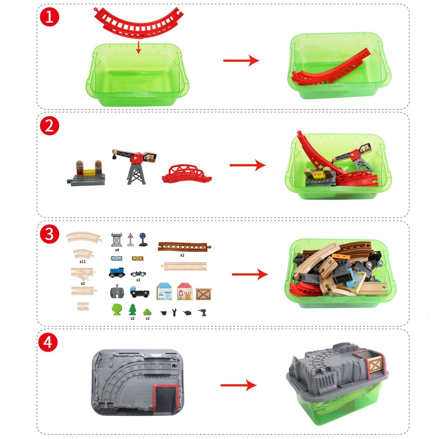 Hape Railway Bucket -Builder-Set