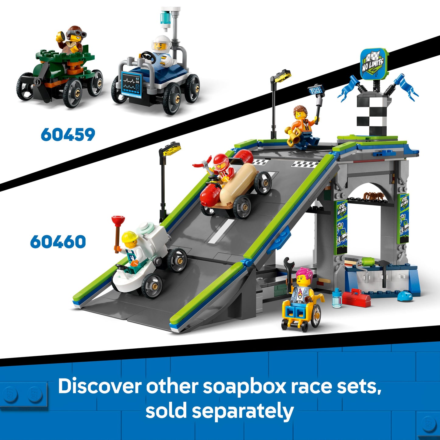 Lego City Great Vehicles 60458 Pizza vs. Fire Truck Race Car Pack