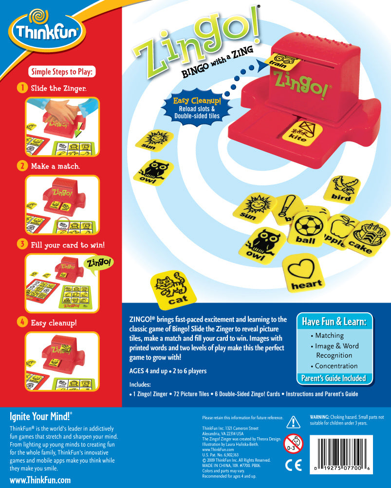 Thinkfun Zingo - Bingo Game