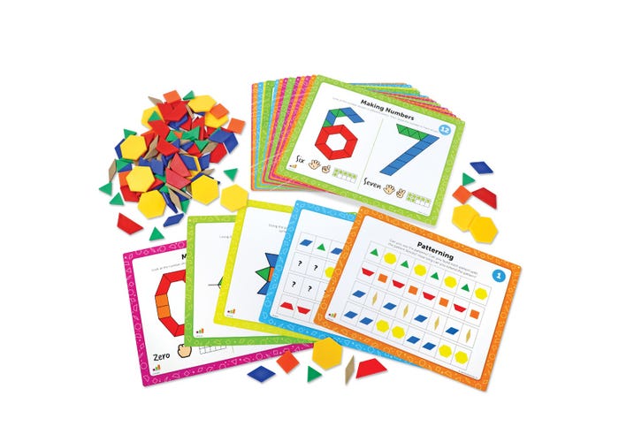 Learning Resources Pattern Block Math Activity Set