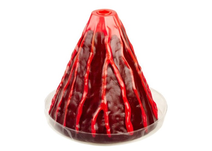 Learning Resources Erupting Cross-Section Volcano Model