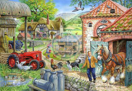 The House of Puzzles - Manor Farm - 1000 piece Jigsaw