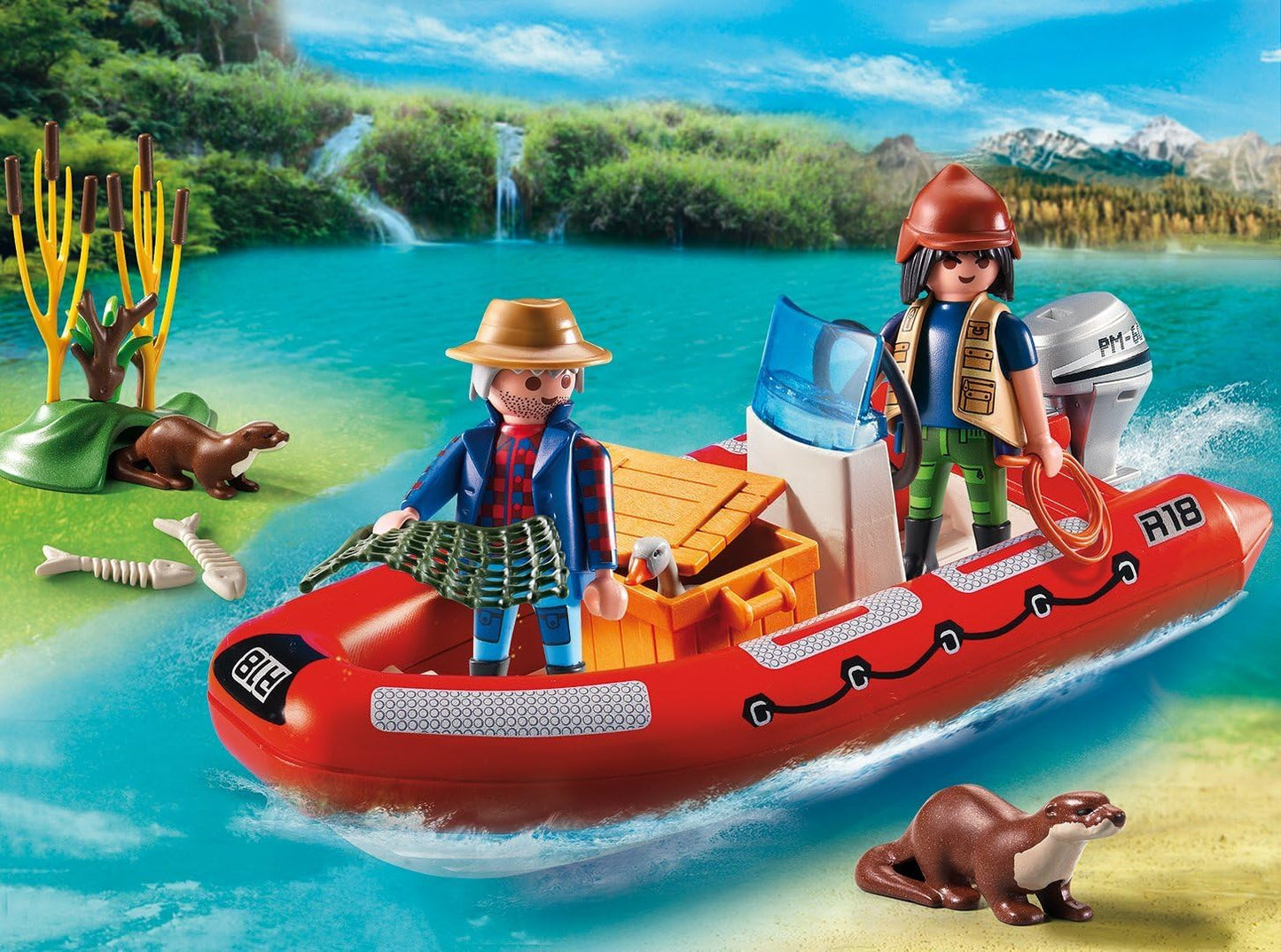 Playmobil 5559 Wild Life Floating Inflatable Boat
