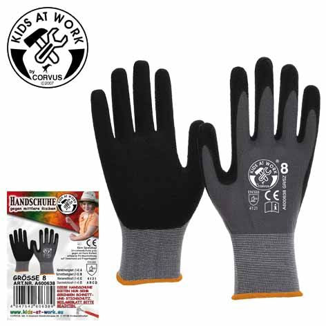 Kids At Work Knitted Working Gloves Size L