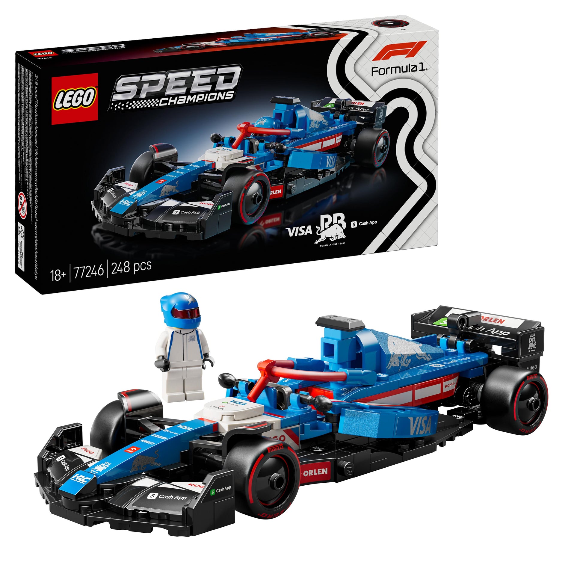 Lego Speed Champions 77246 Visa Cash App RB VCARB 01 F1® Race Car