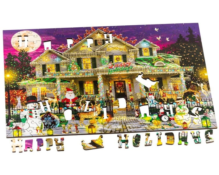 Wentworth Wooden Puzzles Happy Holidays Home - Maxi 250 Pieces