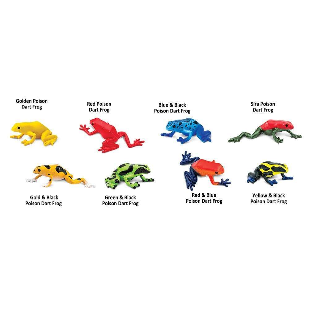 Safari Toob Poison Dart Frogs (8 Pieces)