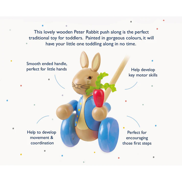Orange Tree Toys Boxed Pushalong Peter Rabbitt