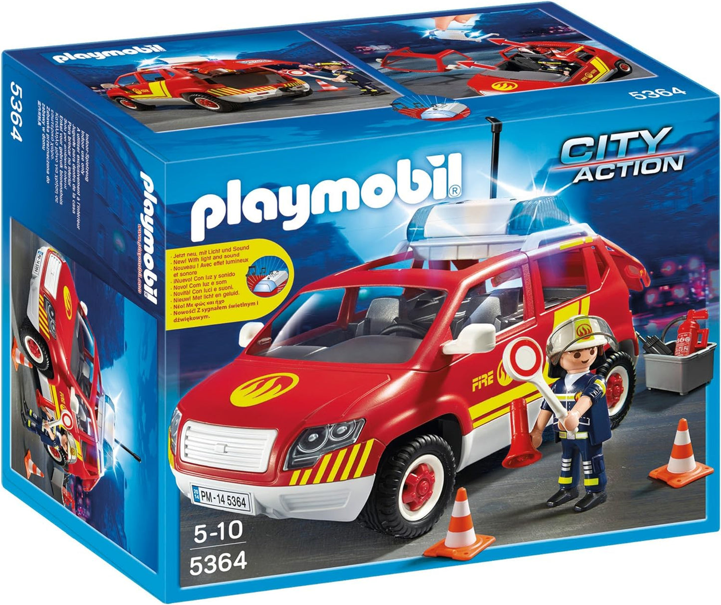 Playmobil Plus Fire Chiefs Car with Lights and Sound