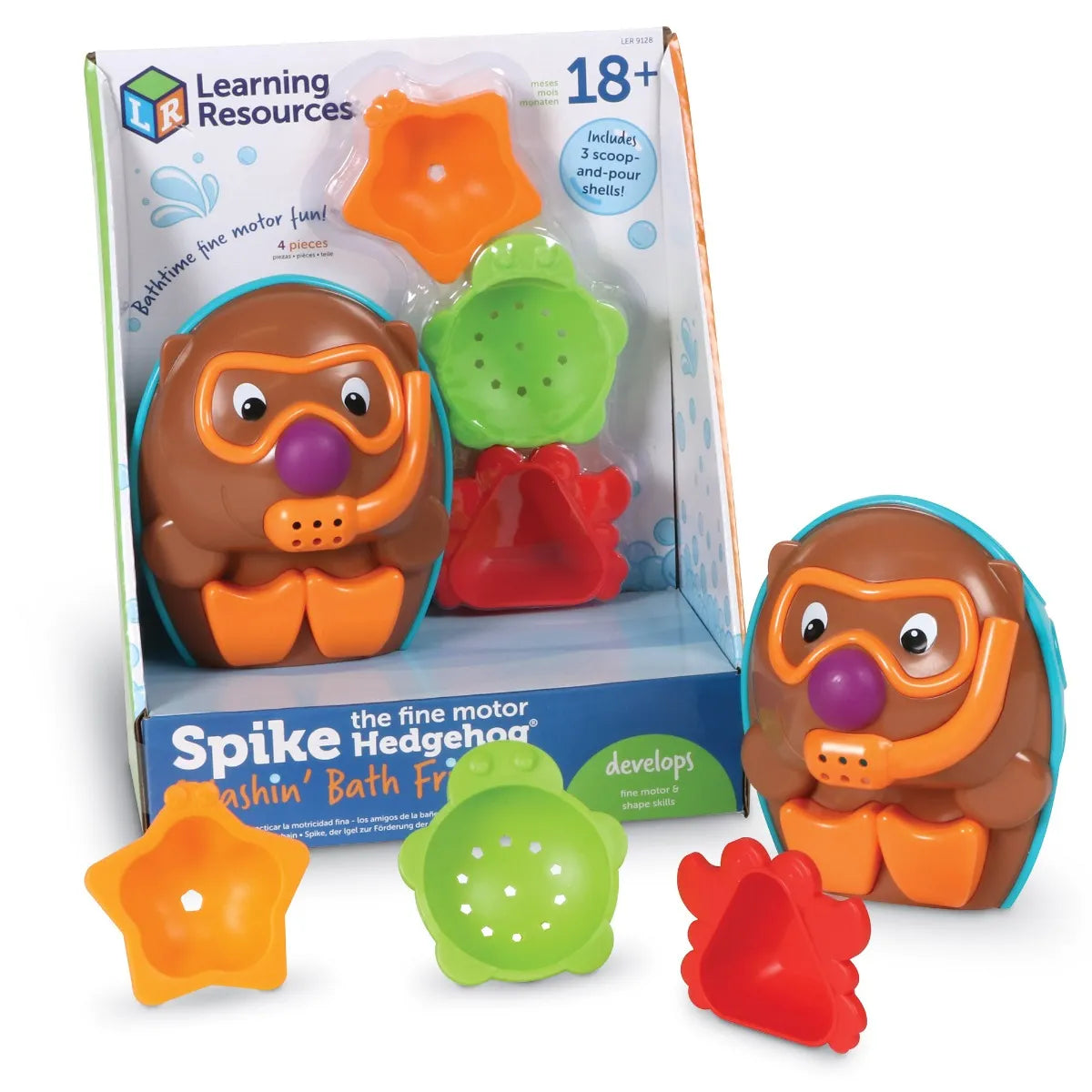 Learning Resources Spike the Fine Motorhedge Splashing Bath Friends