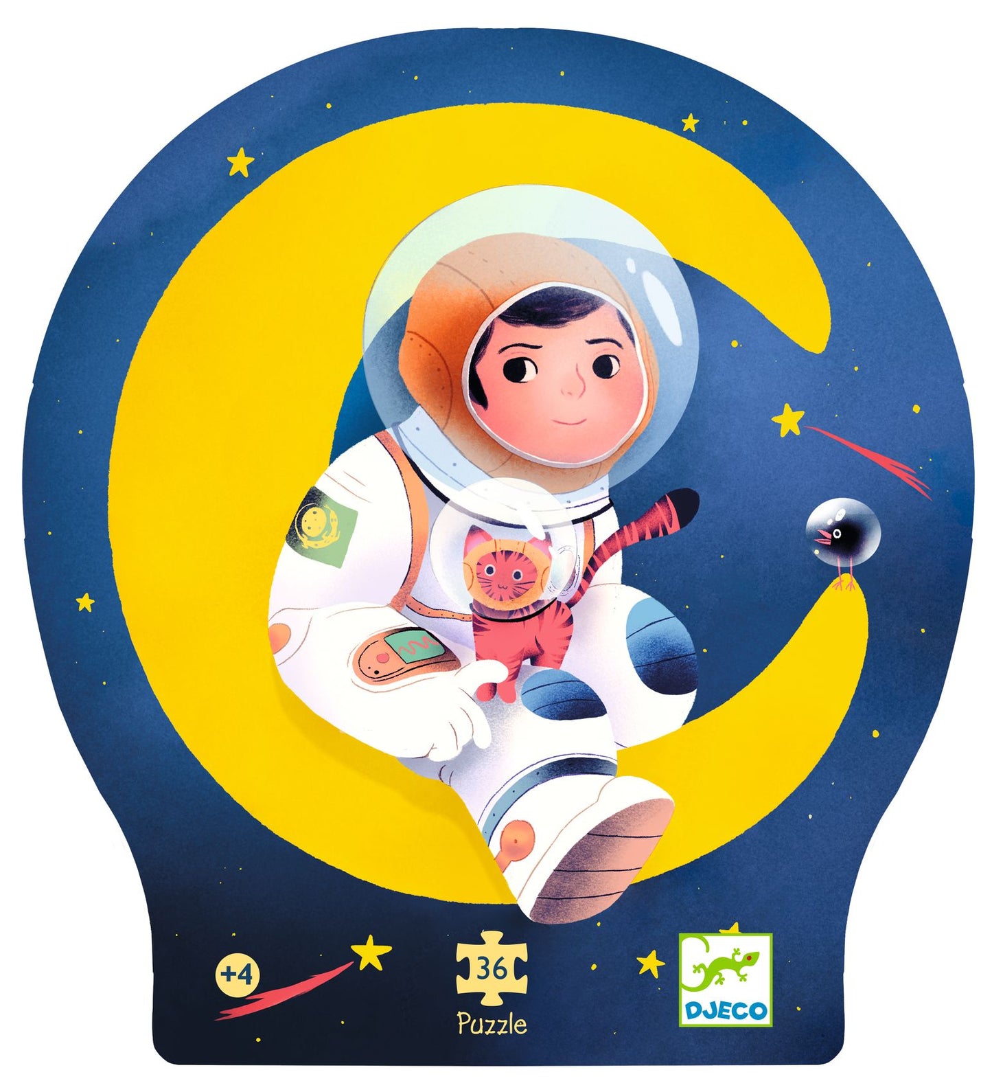 Djeco An Astronaut On The Moon - 36 PC Jigsaw Puzzle