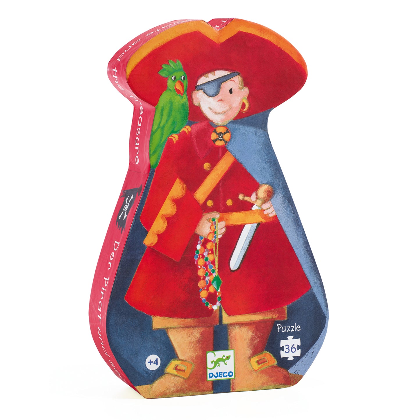 Djeco The Pirate And His Treasure - 36 Pcs Silhouette Puzzles