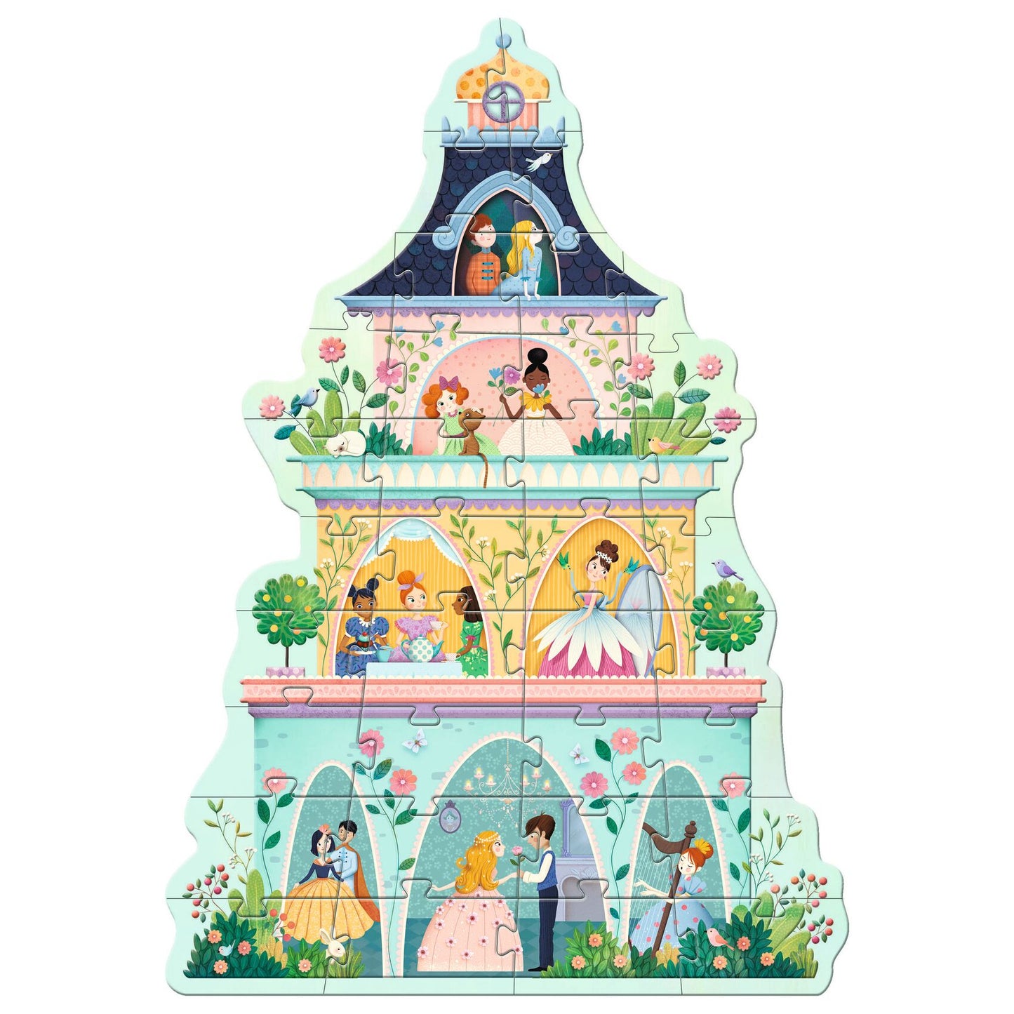Djeco The Princess Tower Giant Puzzles