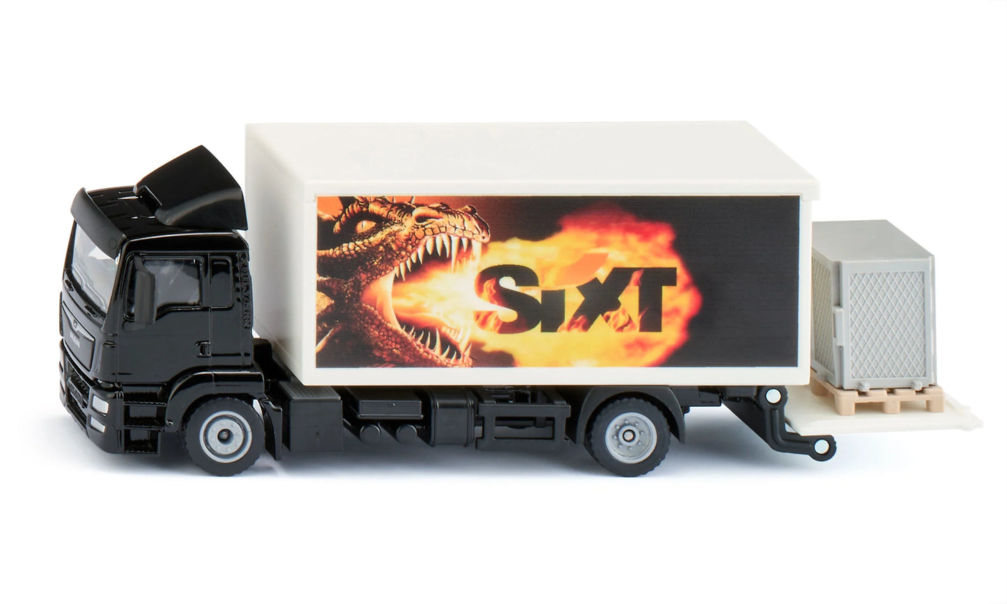 Siku 1:50 Man Truck W/Box Body, Tail Lift & Grid Box