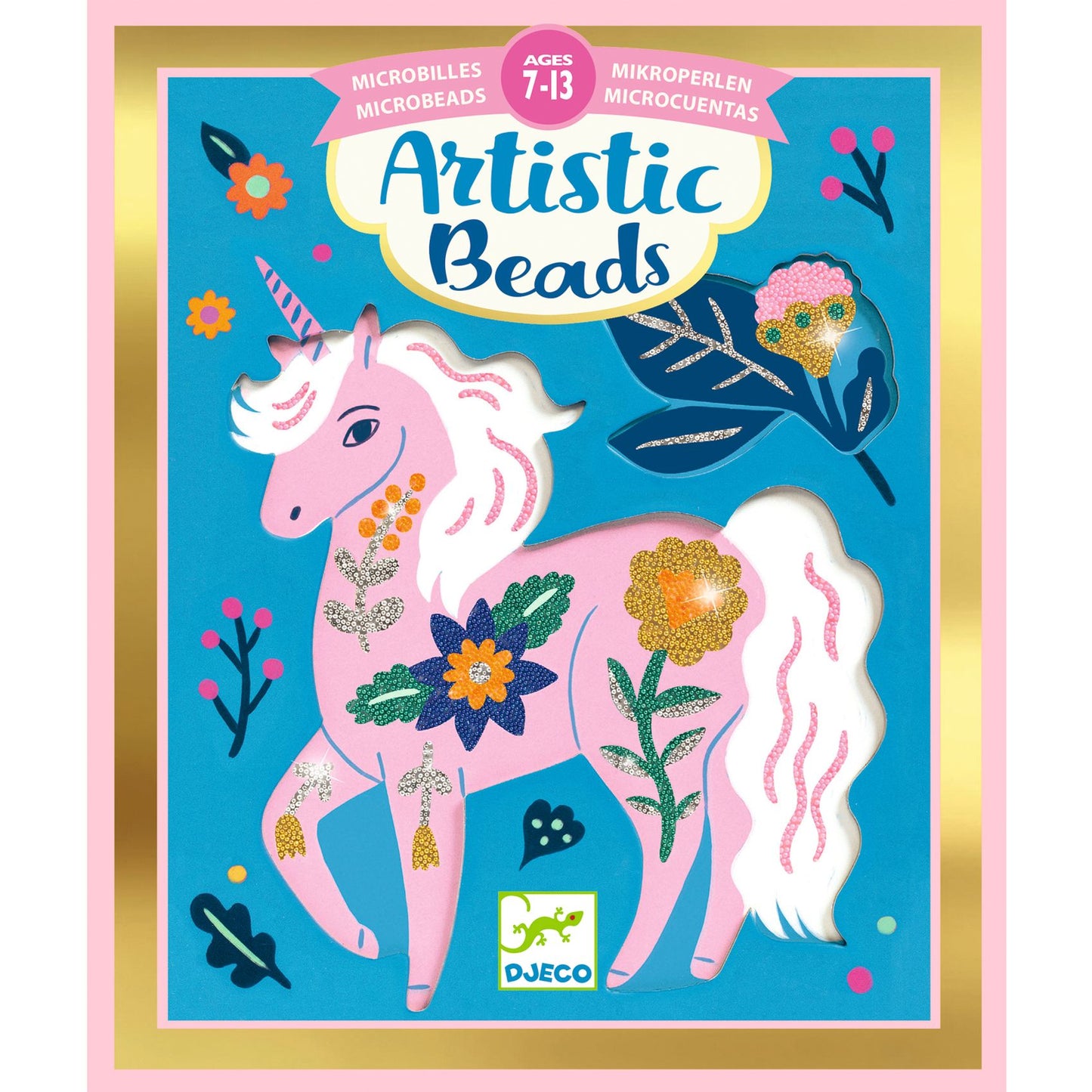 Djeco Artistic Beads Flowers And Fur (F)