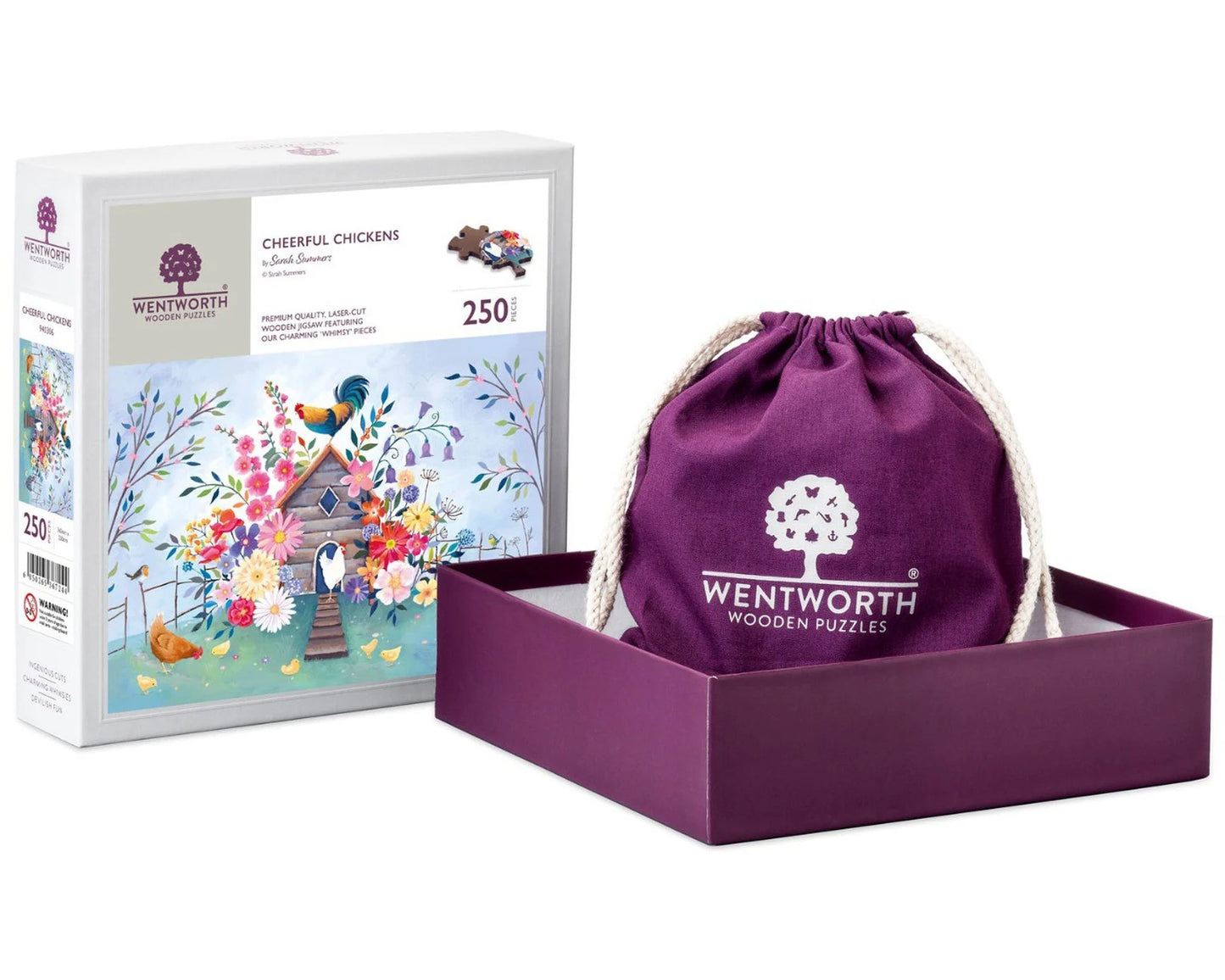 Wentworth Wooden Puzzles Cheerful Chickens - Maxi 250 Pieces