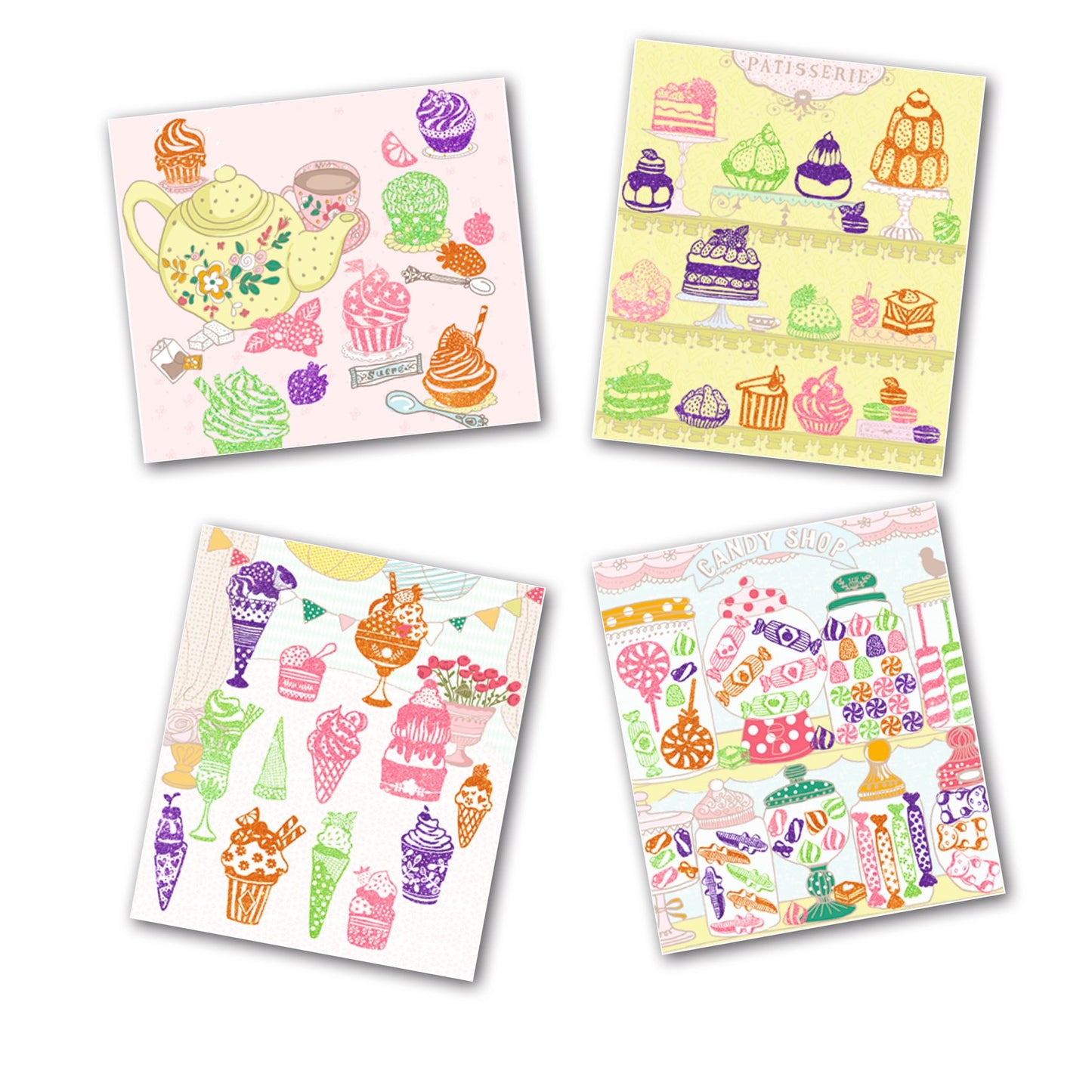 Djeco Artistic Patch Glitter - Sweets