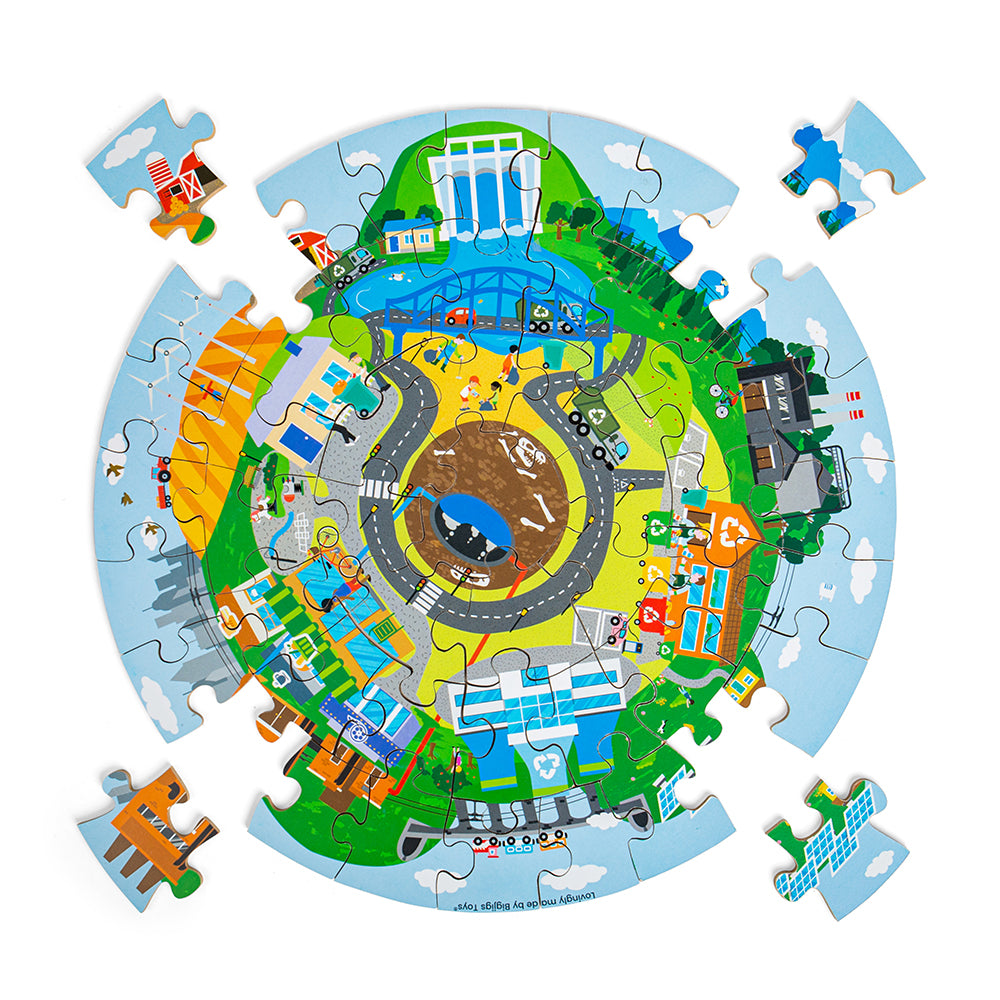 BigJigs Recycling Circular Floor Puzzle