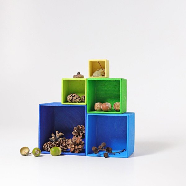 Grimms Small Set of Boxes Blue