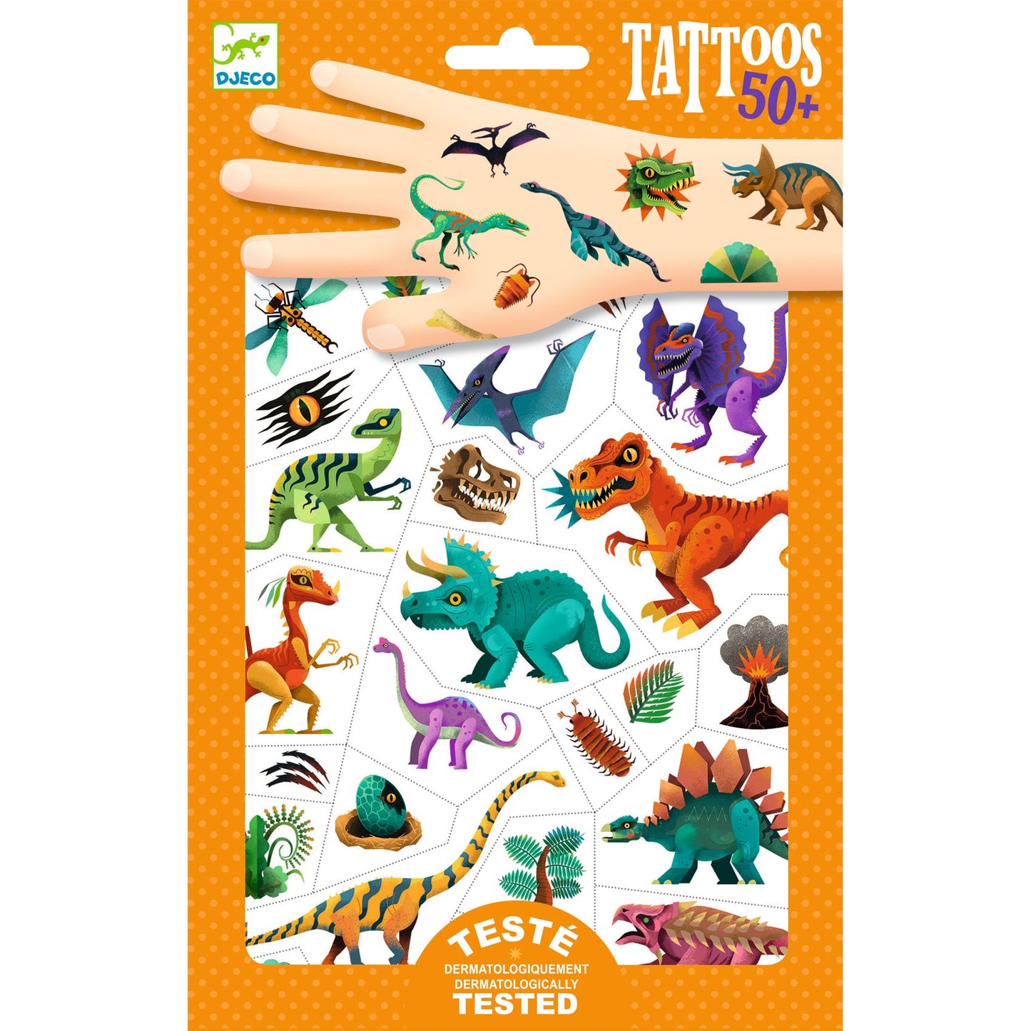 Djeco Dino Club Temporary Tattoos