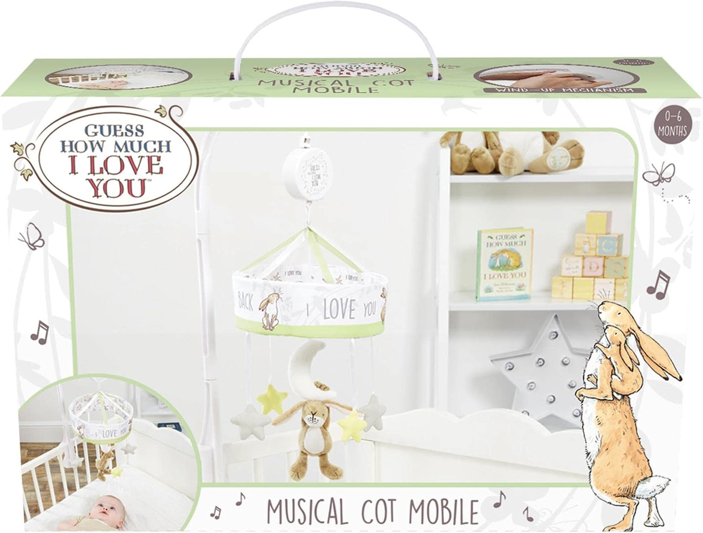 Rainbow Designs Guess How Much I Love You Musical Cot Mobile