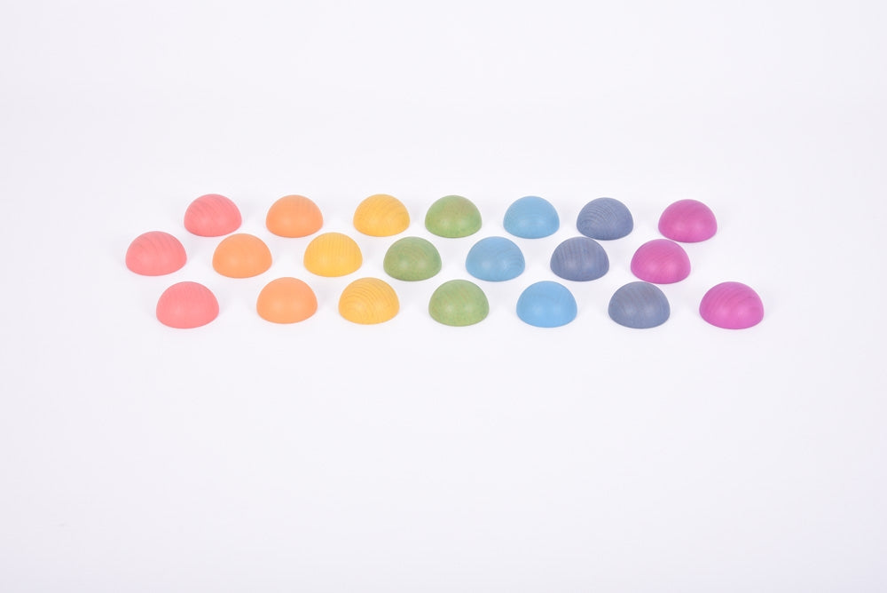 TickiT Rainbow Wooden Semispheres
