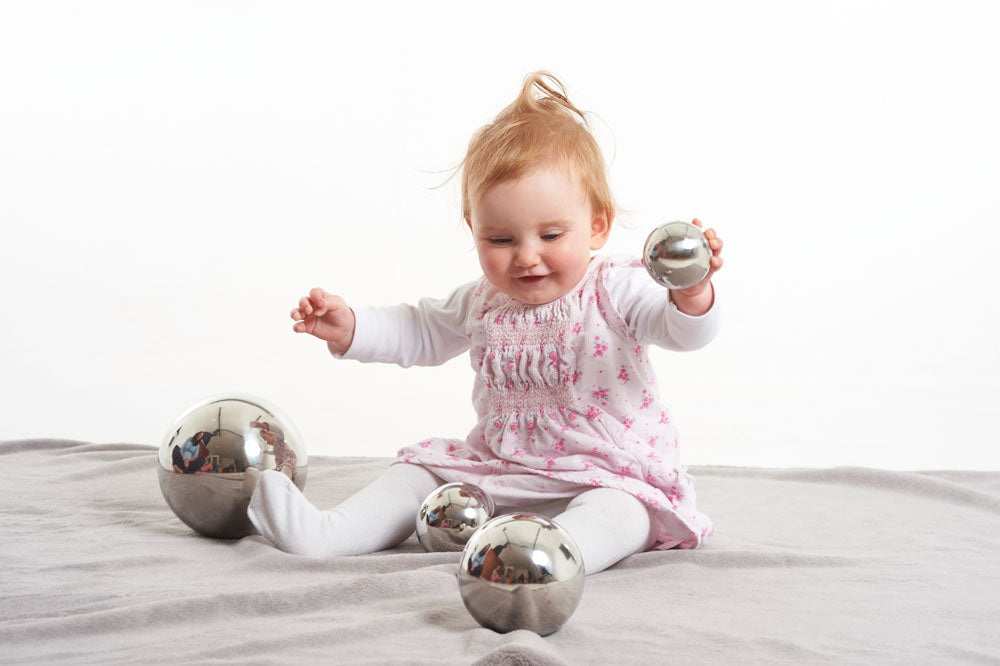 TickiT Sensory Reflective Ball Silver