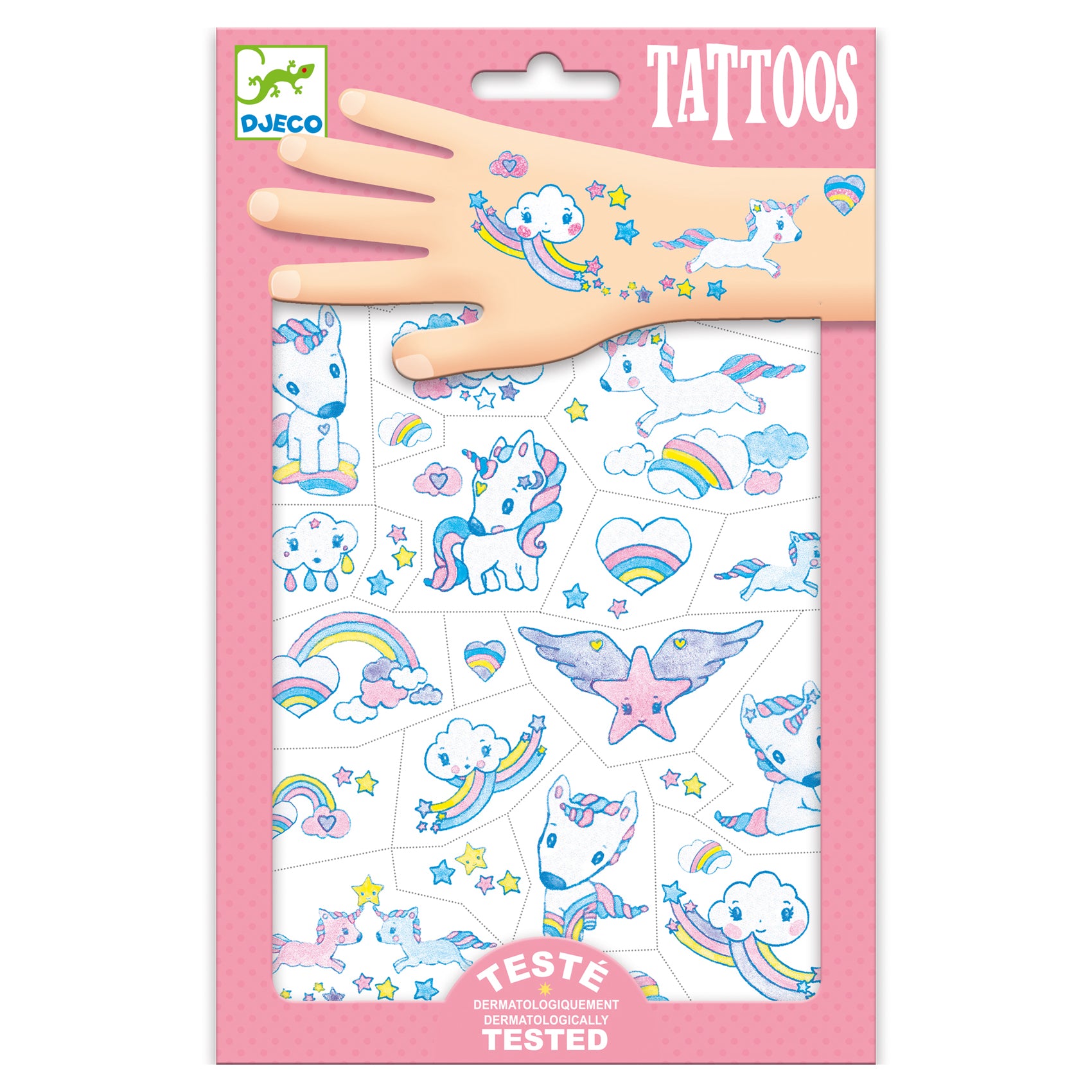 Djeco Unicorns Temporary Tattoos