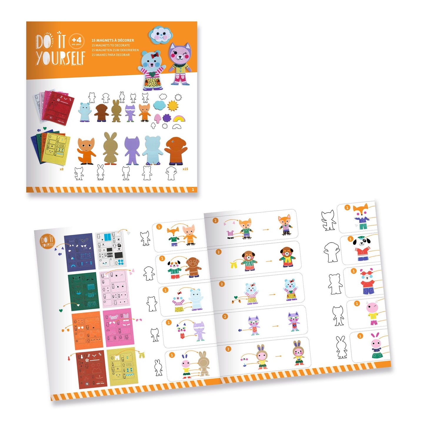Djeco DIY Magnets To Decorate Funky Family