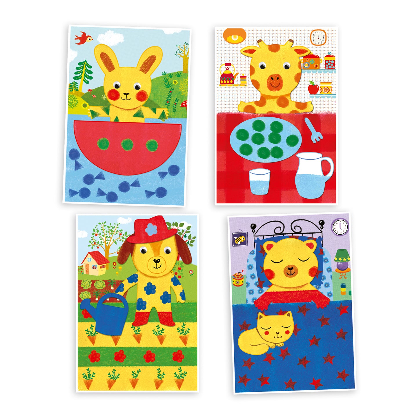 Djeco Sponge Painting Cuddly Toy Adventures