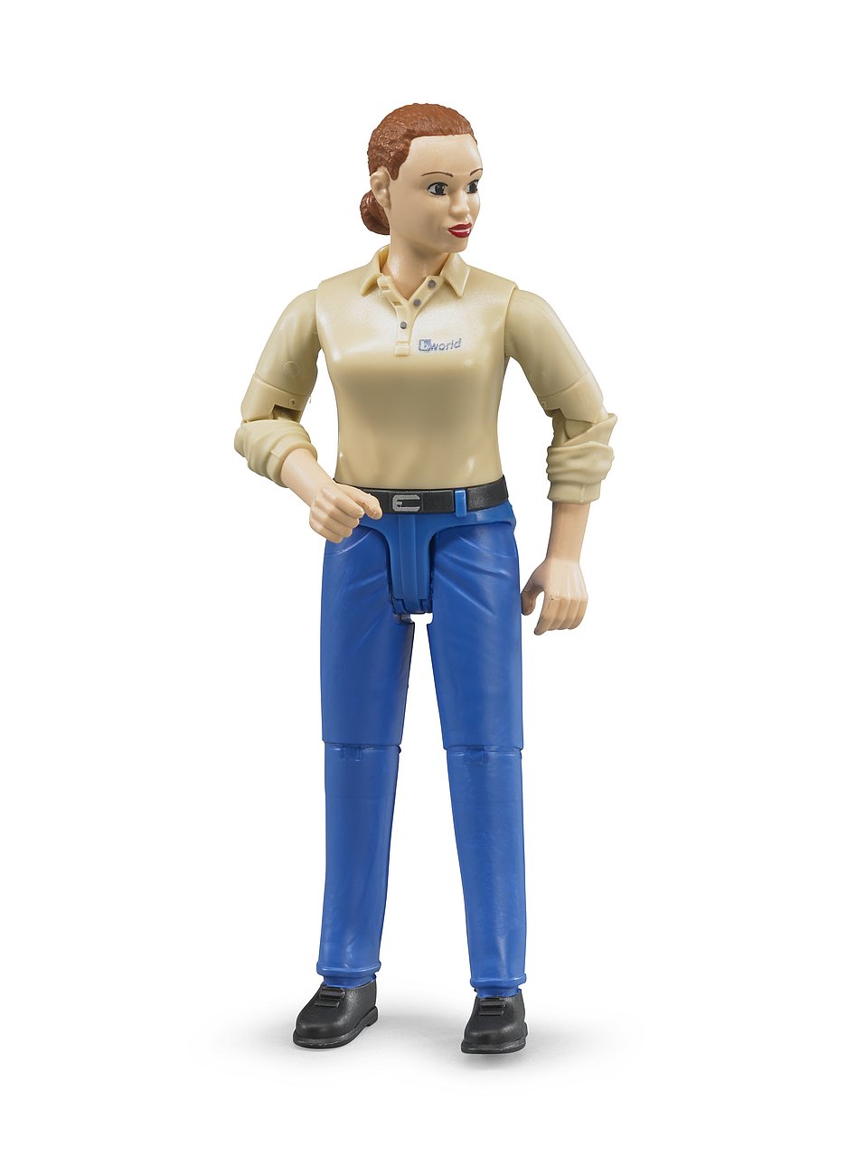 Bruder Woman, Light Skin, Blue Jeans